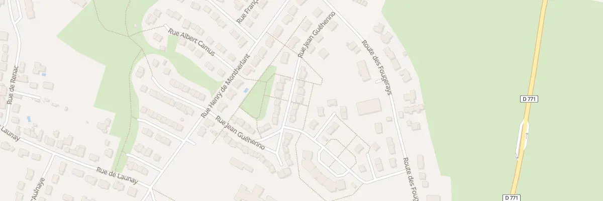 Plan du 13 Rue Jean Guehenno à Châteaubriant