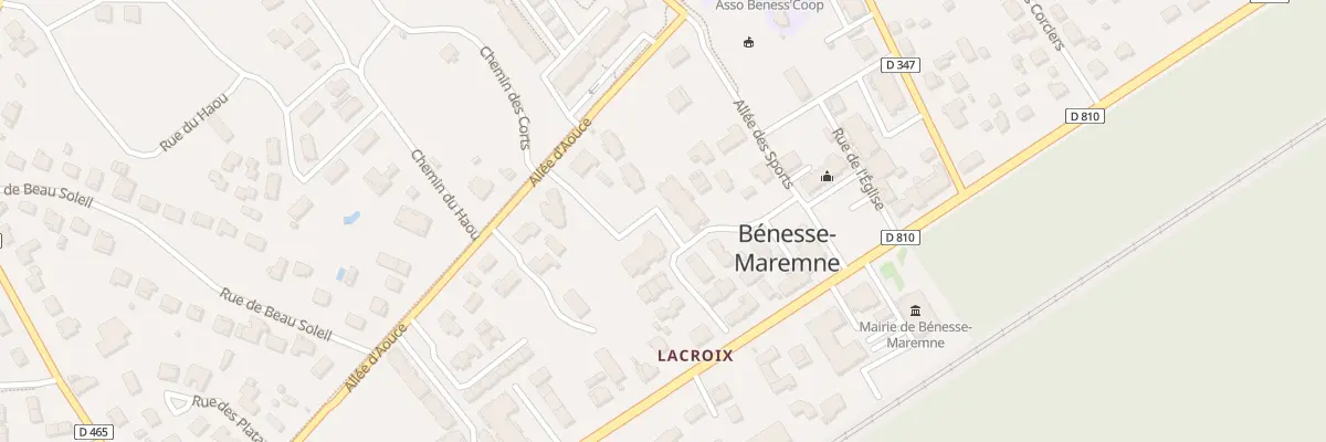 Plan du 152 Rue du Clocher à Bénesse-Maremne