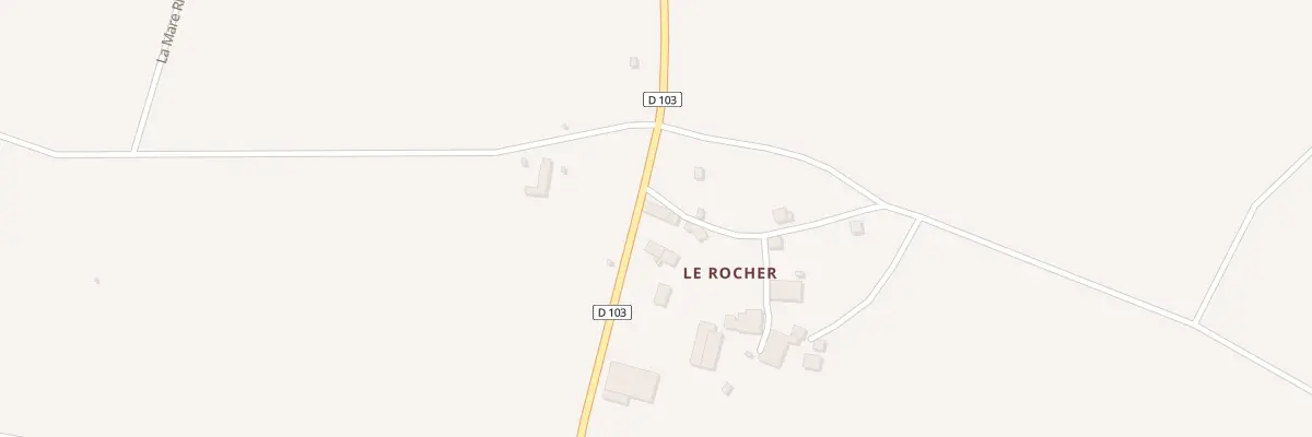 Plan du 2 Le Rocher à Rives-du-Couesnon