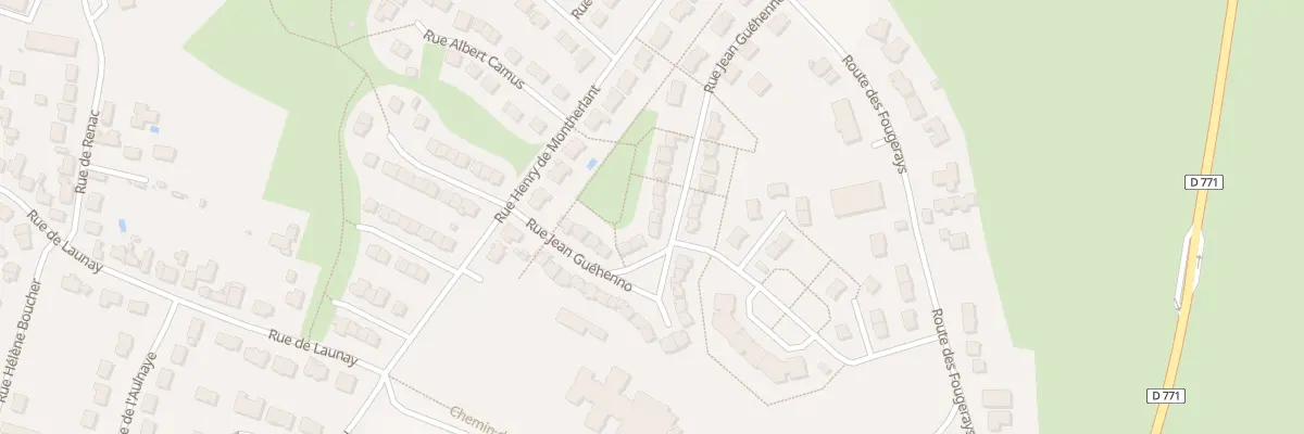 Plan du 20 Rue Jean Guehenno à Châteaubriant