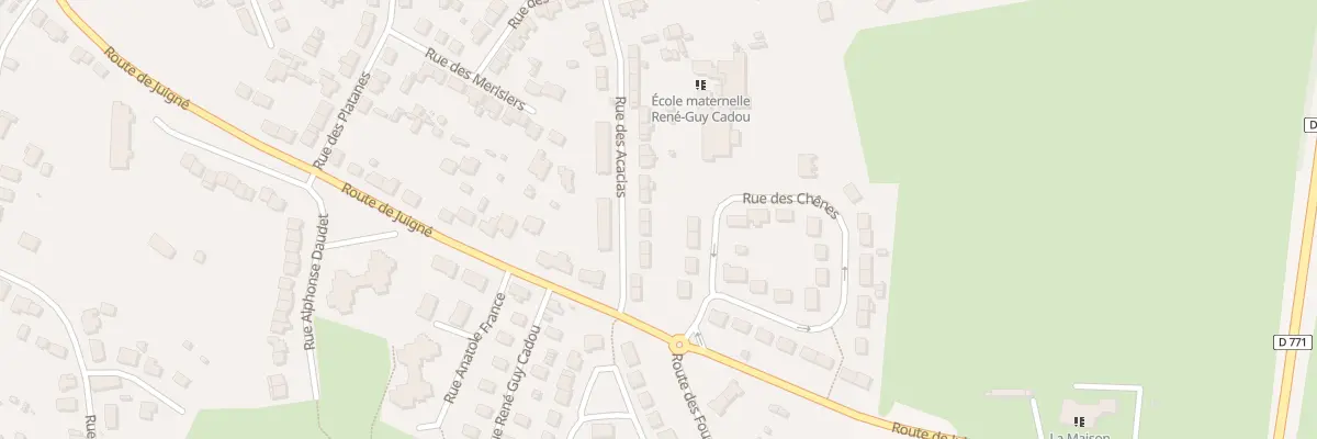 Plan du 21 Rue des Acacias à Châteaubriant