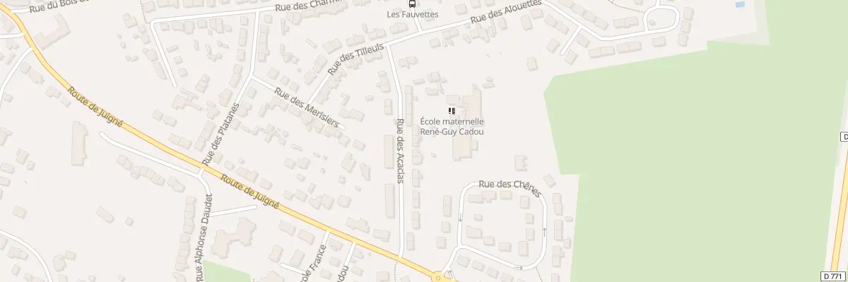 Plan du 11 Rue des Acacias à Châteaubriant