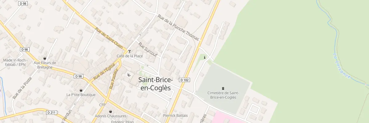 Plan du 13 Rue de la Planche Thomas à Maen Roch