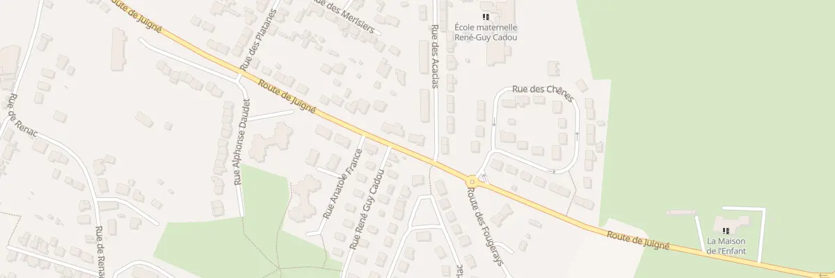 Plan du 18 Rue des Acacias à Châteaubriant
