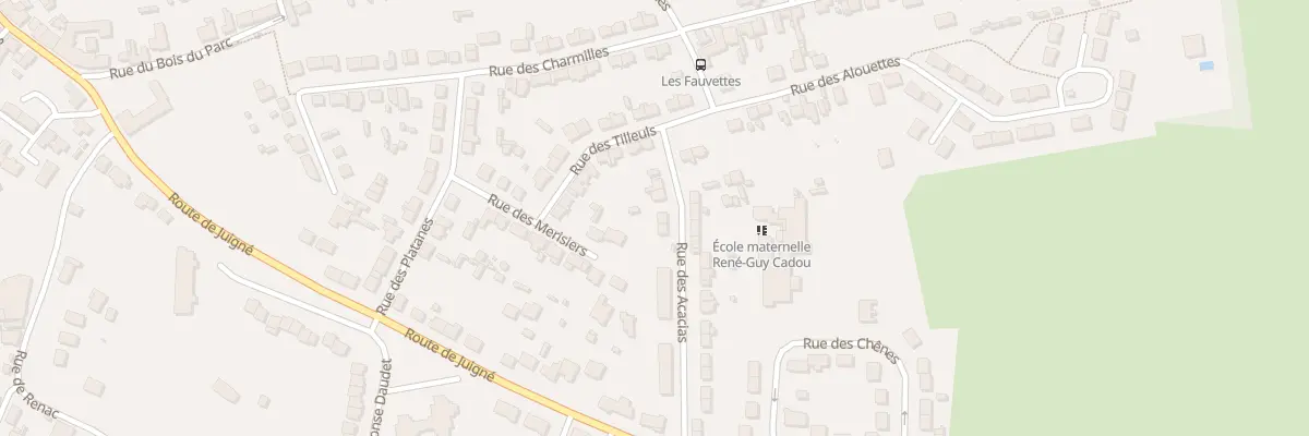 Plan du 6 Rue des Acacias à Châteaubriant