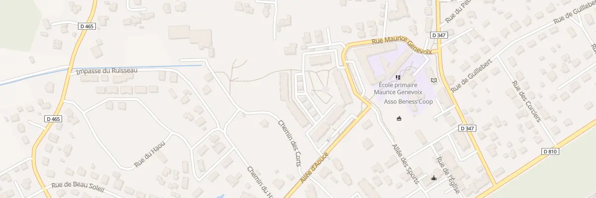 Plan du 360 All d’Aouce à Bénesse-Maremne