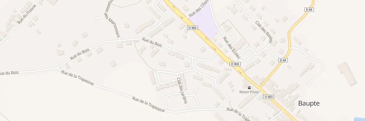 Plan du 3 Rue du Bois à Baupte