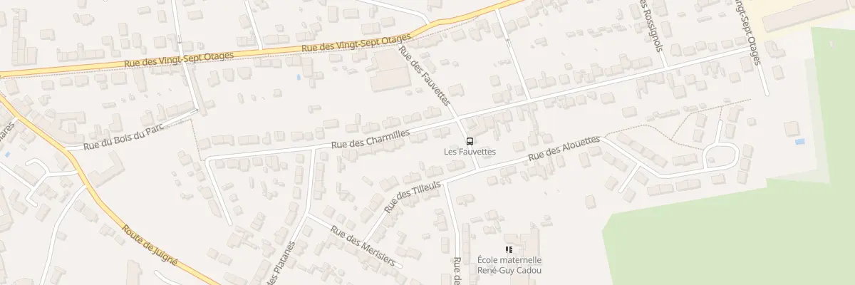 Plan du 5 Rue des Charmilles à Châteaubriant
