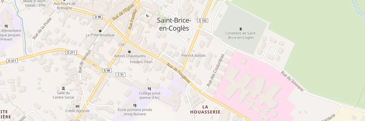 Plan du 6611 Rue du Champ de Foire à Maen Roch