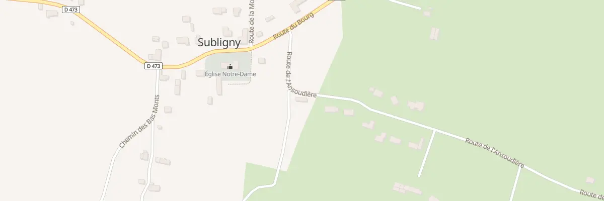 Plan du 6 Rte de l’Ansoudière à Subligny