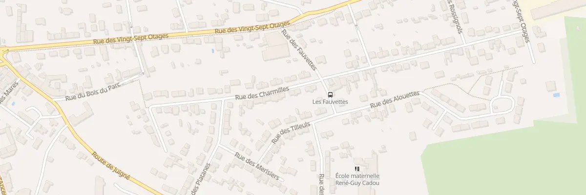 Plan du 7 Rue des Charmilles à Châteaubriant