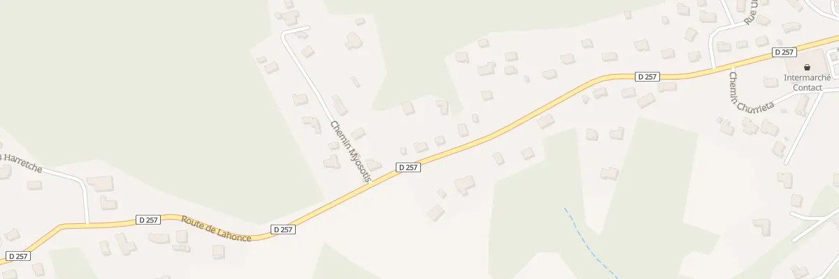 Plan du 596 Rte de Lahonce à Urcuit