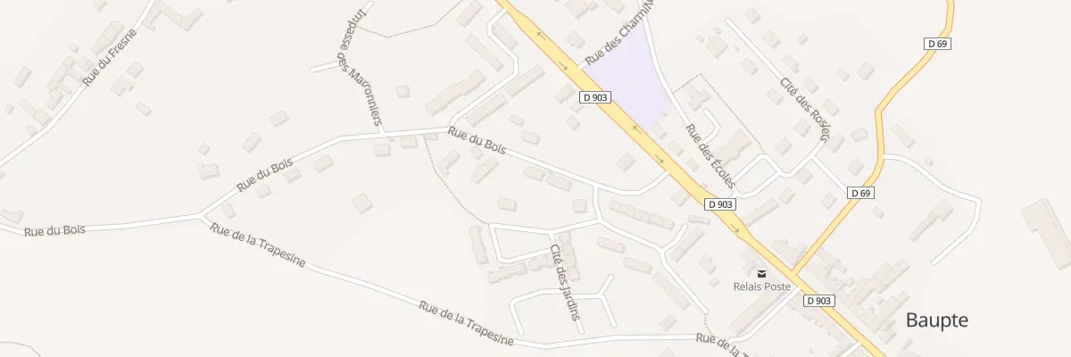 Plan du 5 Rue du Bois à Baupte