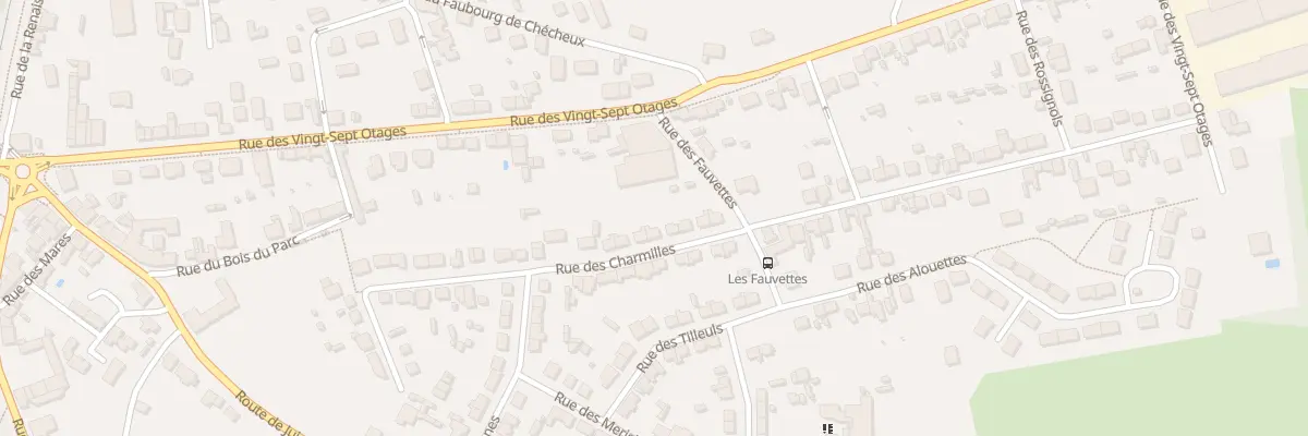 Plan du 10 Rue des Charmilles à Châteaubriant