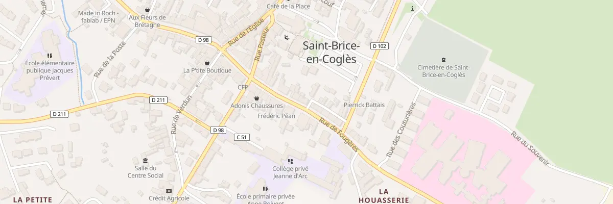 Plan du 17 Rue de Fougeres à Maen Roch