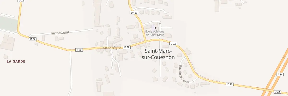 Plan du 2 Rue de l’Eglise Saint Marc à Rives-du-Couesnon