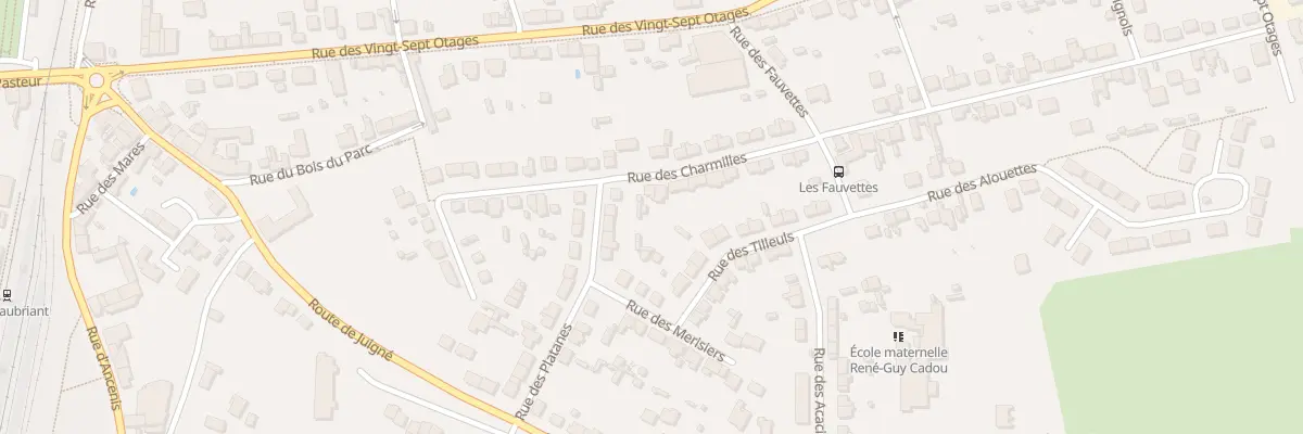 Plan du 19 Rue des Charmilles à Châteaubriant