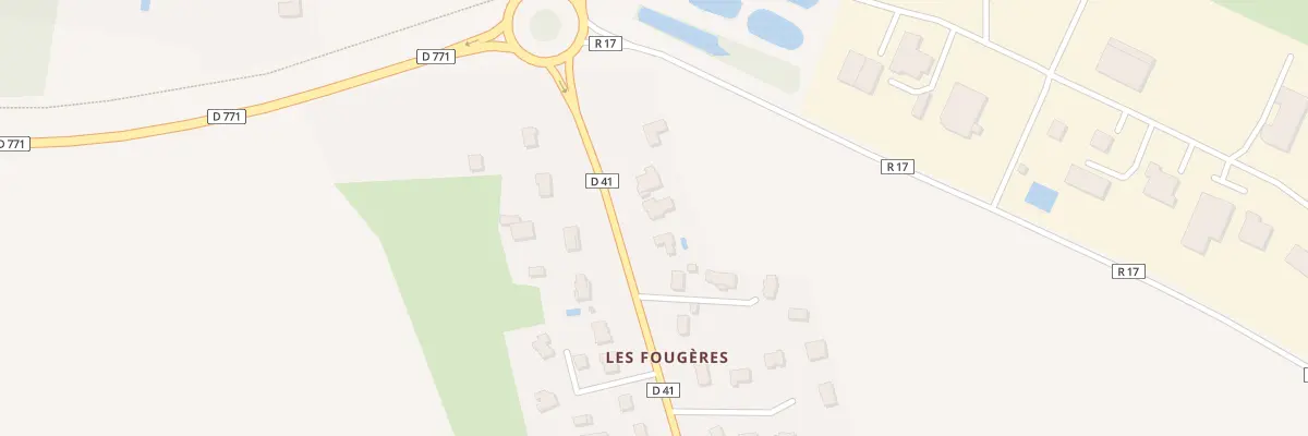 Plan du 22B Les Fougeres à Erbray
