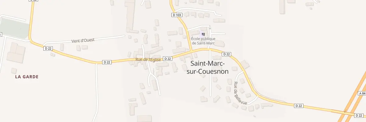 Plan du 4 Rue de l’Eglise Saint Marc à Rives-du-Couesnon