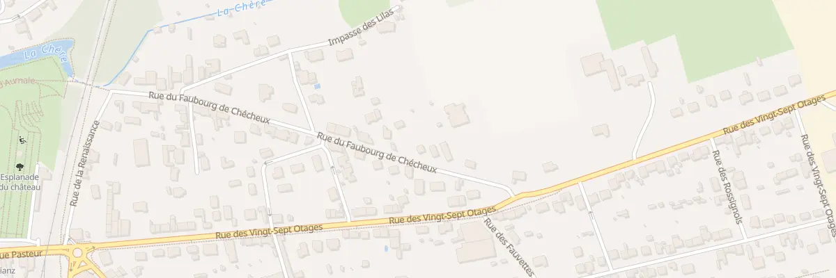 Plan du 23 Rue du Faubourg de Chécheux à Châteaubriant