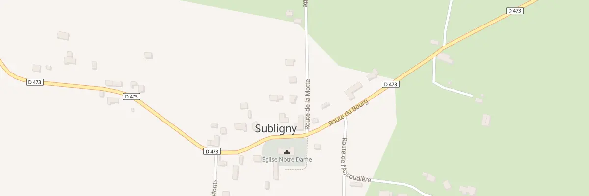 Plan du 1B Rte de la Motte à Subligny