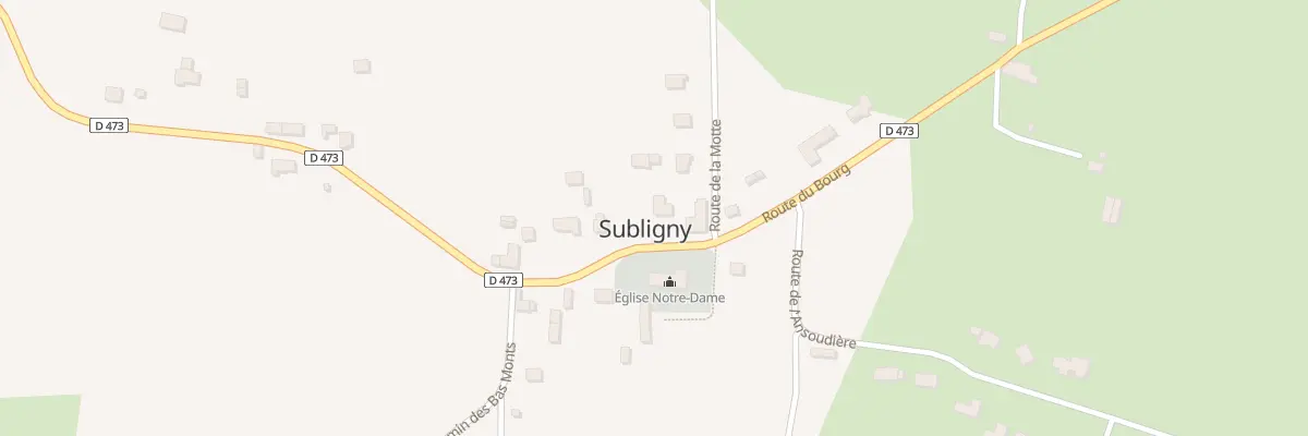 Plan du 1A Rte de la Motte à Subligny