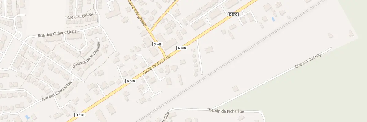 Plan du 581 Rte de Bayonne à Bénesse-Maremne