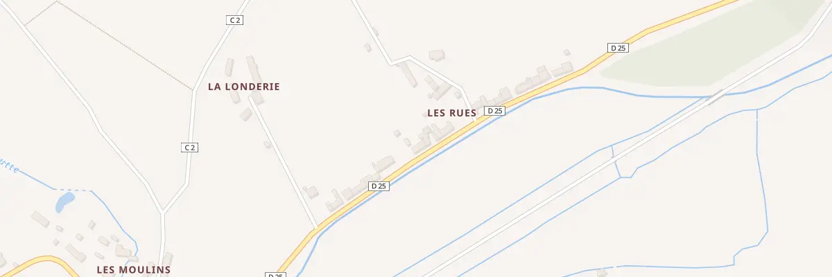Plan du 36 Les Rues au Vast