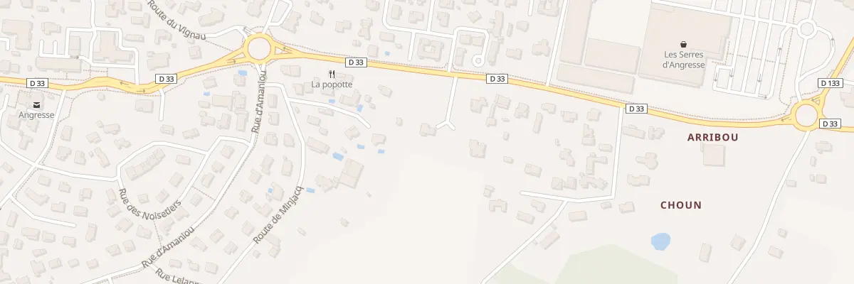 Plan du 216 Rte de Tyrosse à Angresse