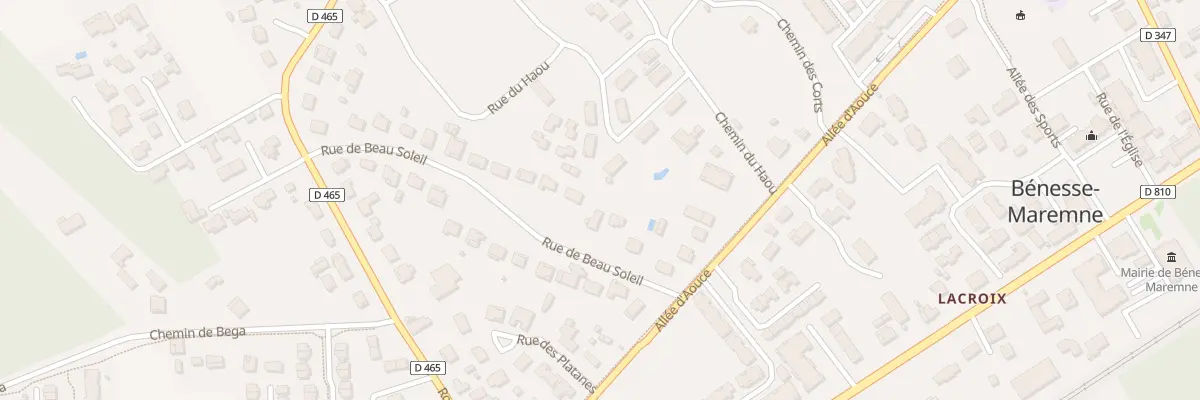 Plan du 82 Rue du Beau-soleil à Bénesse-Maremne