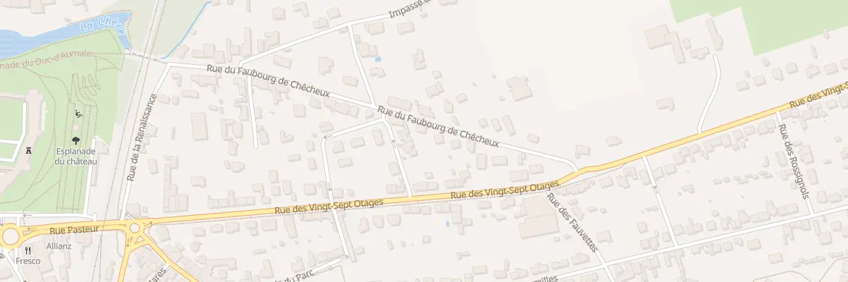Plan du 48 Rue du Faubourg de Chécheux à Châteaubriant