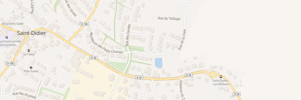 Plan du 1 All des Bleuets à Saint-Didier