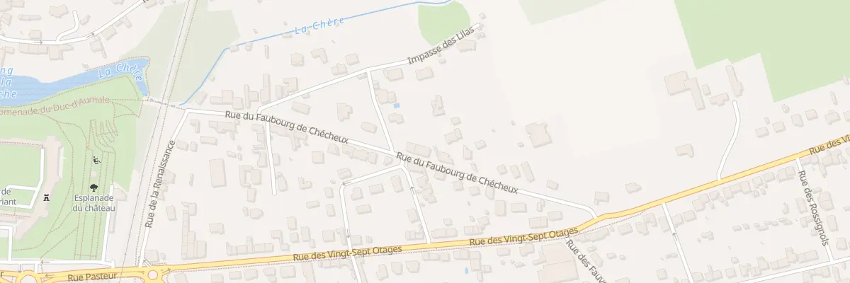 Plan du 15 Rue du Faubourg de Chécheux à Châteaubriant