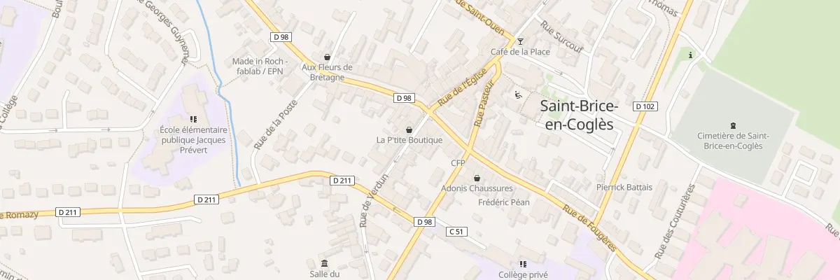 Plan du 7 Rue de Verdun à Maen Roch