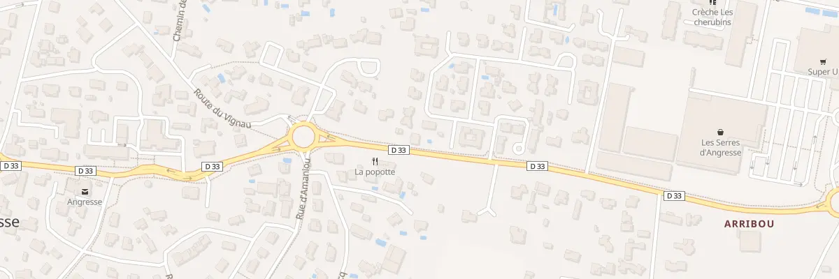Plan du 103 Rte de Tyrosse à Angresse