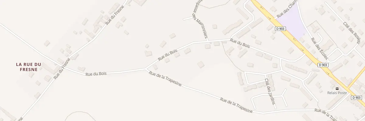 Plan du 23 Rue du Bois à Baupte