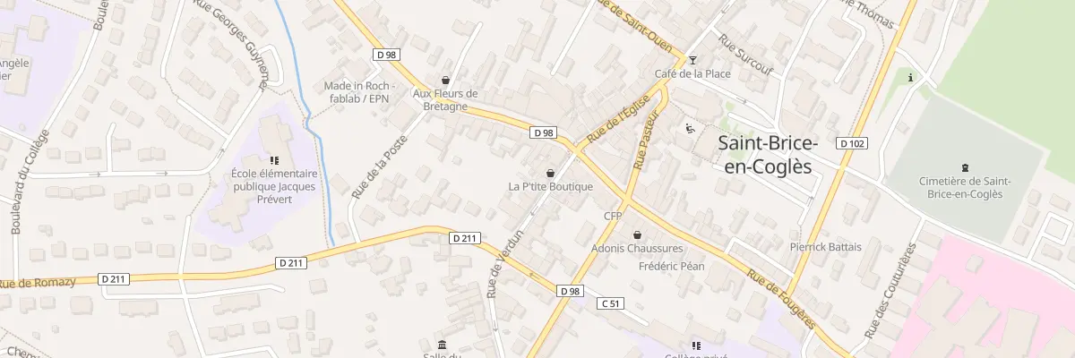 Plan du 6 Rue de Verdun à Maen Roch