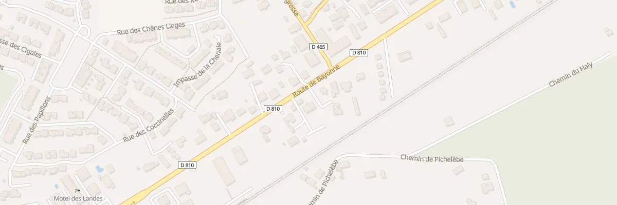Plan du 675 Rte de Bayonne à Bénesse-Maremne