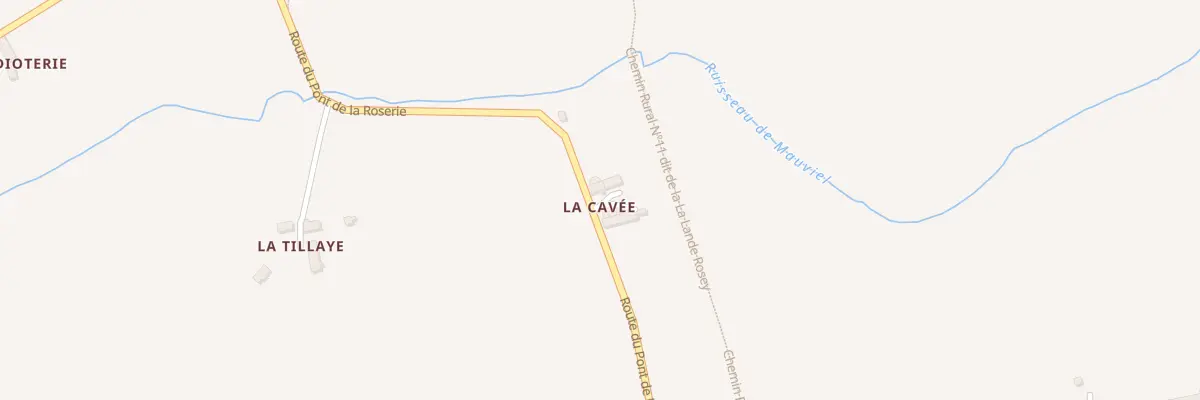 Plan du 13 La Cavee à Lengronne