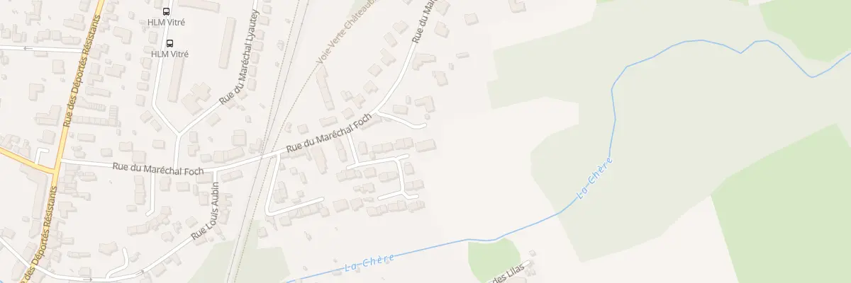 Plan du 34 Rue du Maréchal Foch à Châteaubriant