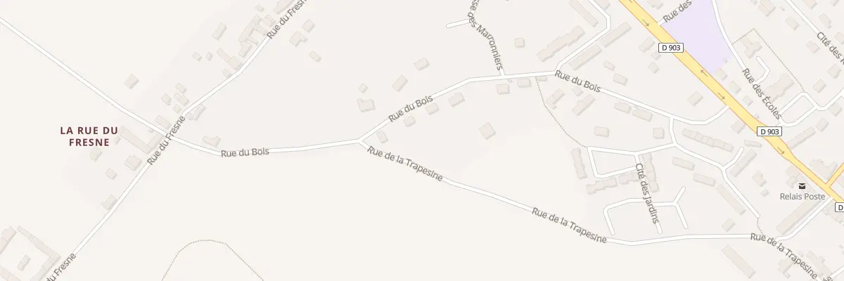 Plan du 25 Rue du Bois à Baupte