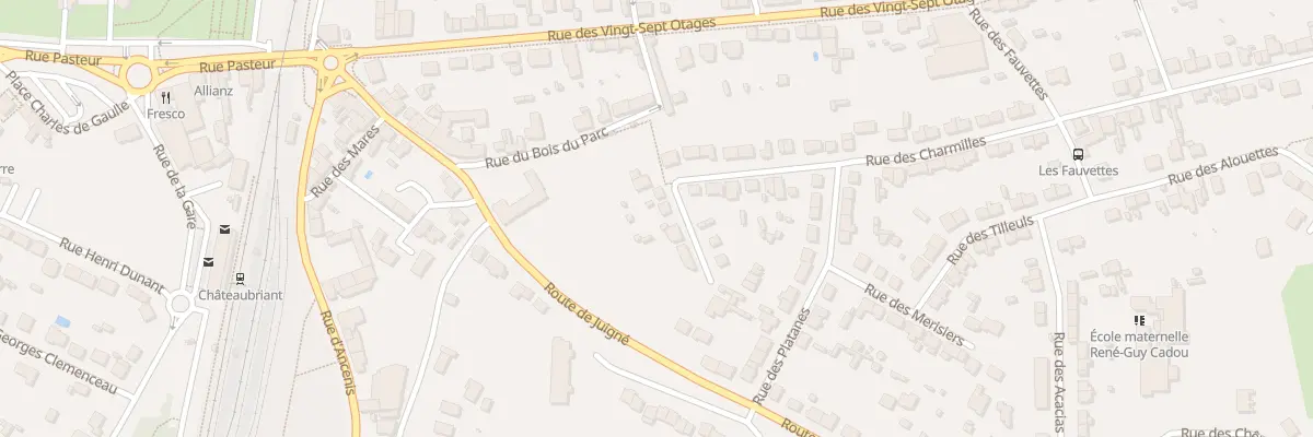 Plan du 48 Rue des Charmilles à Châteaubriant