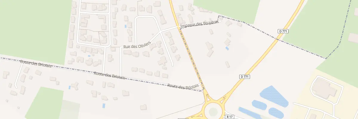 Plan du 2 Rue des Oliviers à Châteaubriant