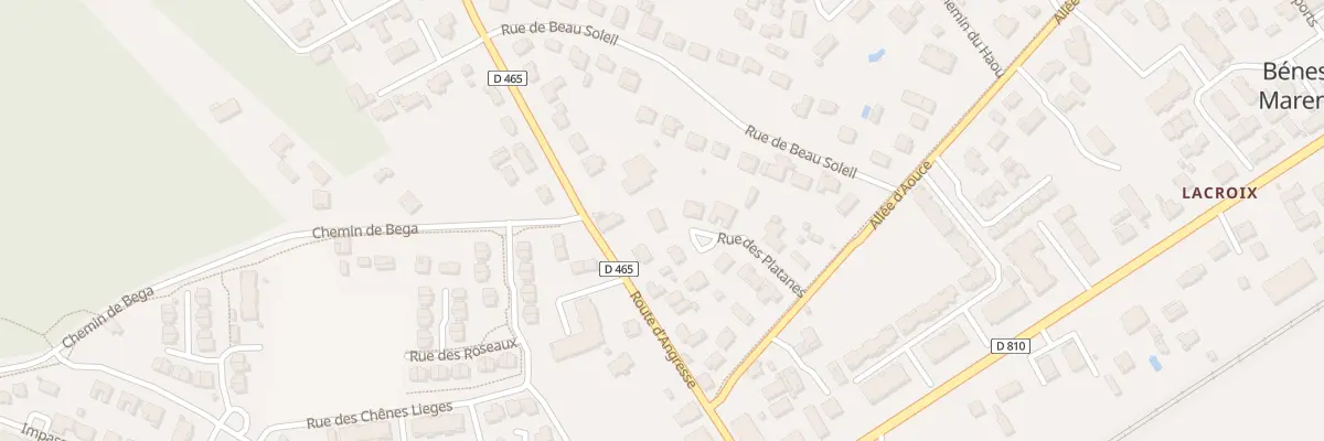 Plan du 104 Rue des Platanes à Bénesse-Maremne