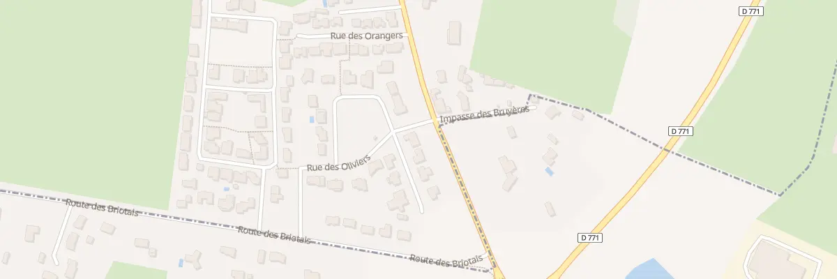 Plan du 8 Rue des Oliviers à Châteaubriant