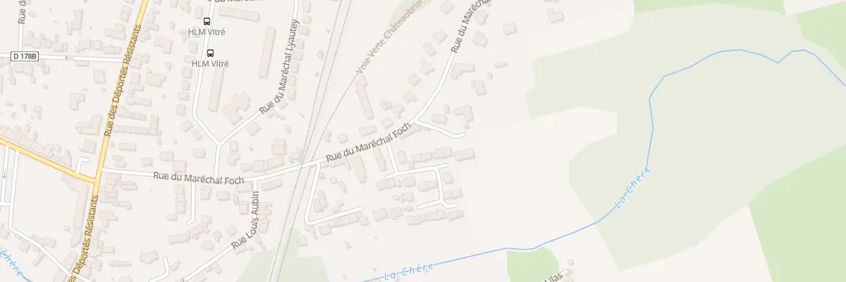 Plan du 32 Rue du Maréchal Foch à Châteaubriant