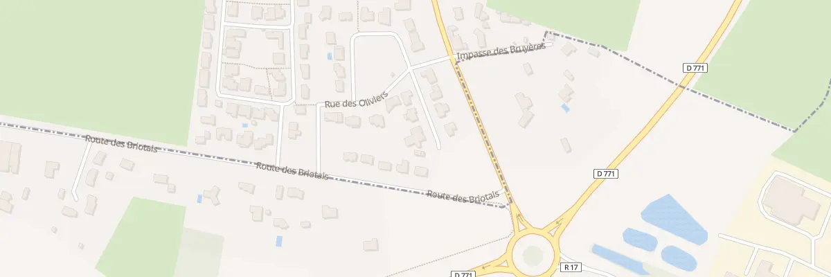 Plan du 1 Rue des Oliviers à Châteaubriant