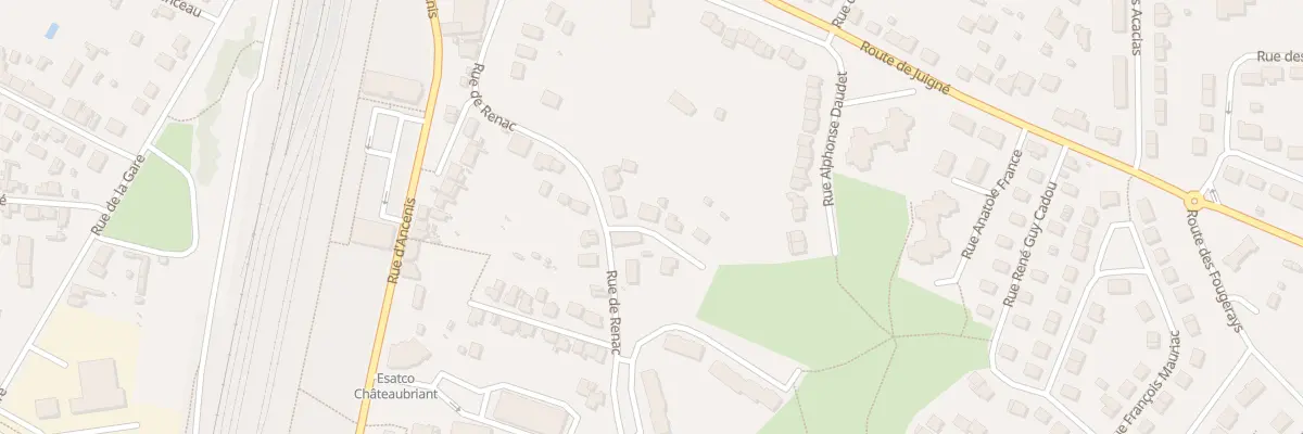 Plan du 3 Rue Alfred de Musset à Châteaubriant