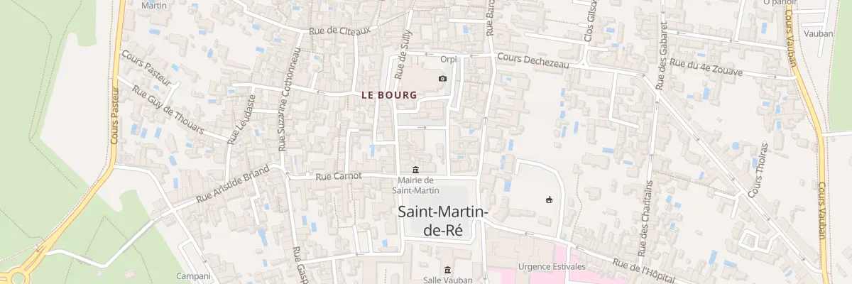 Plan du 7 Crs Gambetta à Saint-Martin-de-Ré