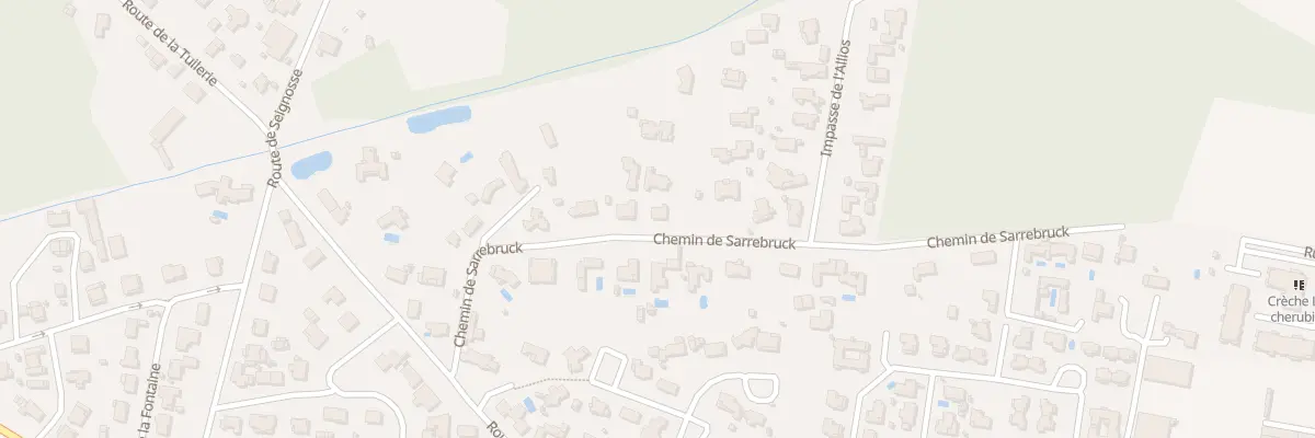 Plan du 243 Chem de Sarrebruck à Angresse